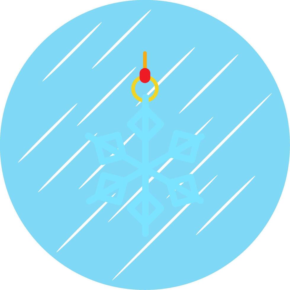 Schneeflocke eben Blau Kreis Symbol vektor