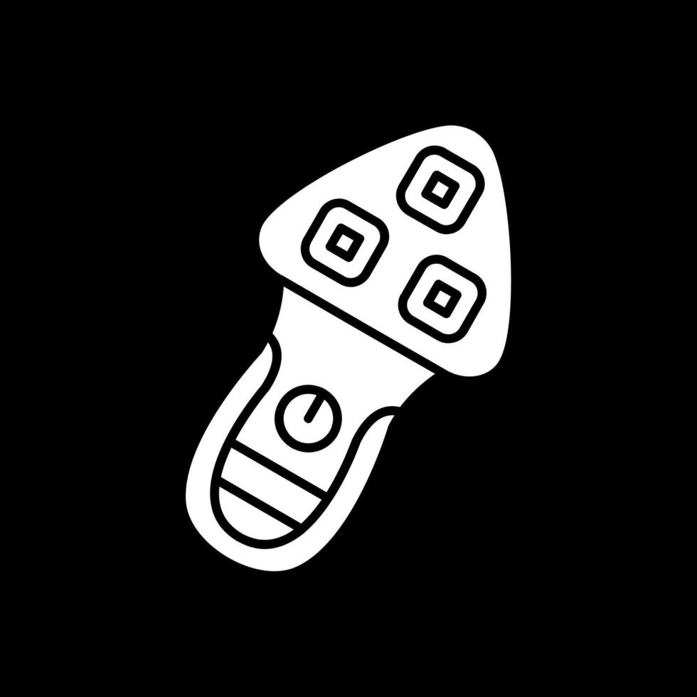 Rasierapparat Glyphe invertiert Symbol vektor