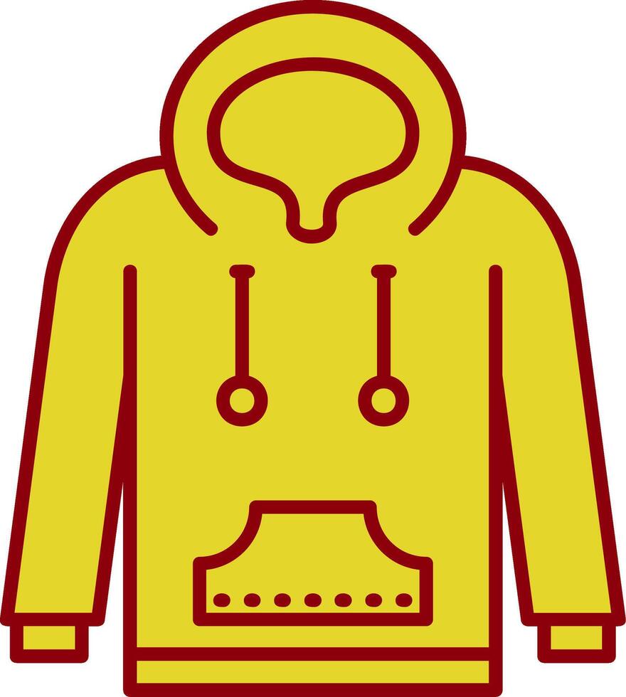 Kapuzenpullover Jahrgang Symbol vektor