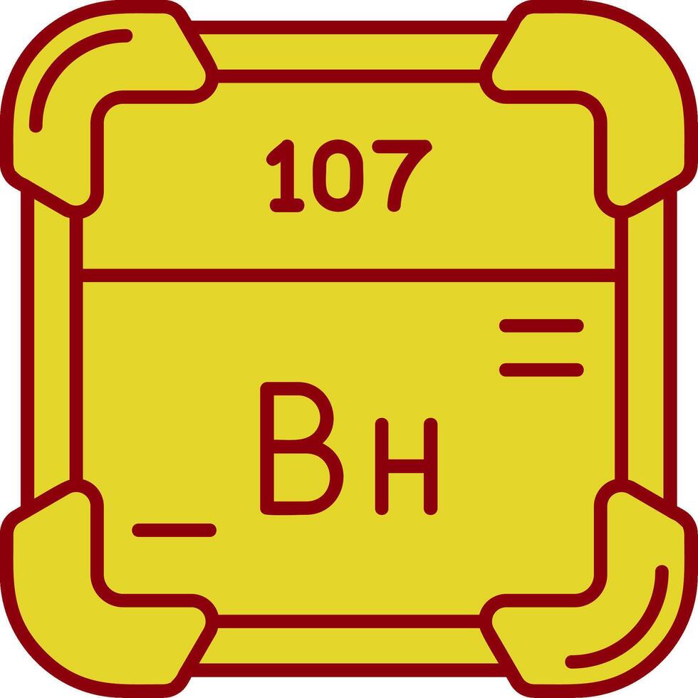 Bohrium Jahrgang Symbol vektor