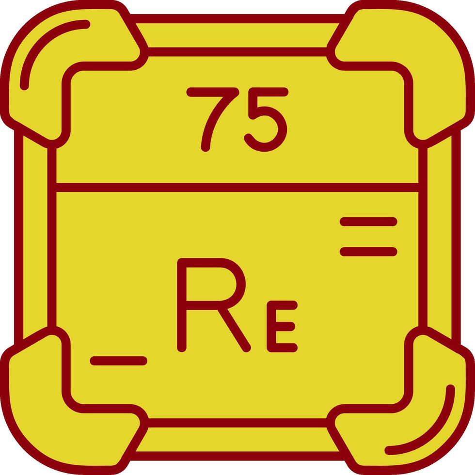 Rhenium Jahrgang Symbol vektor