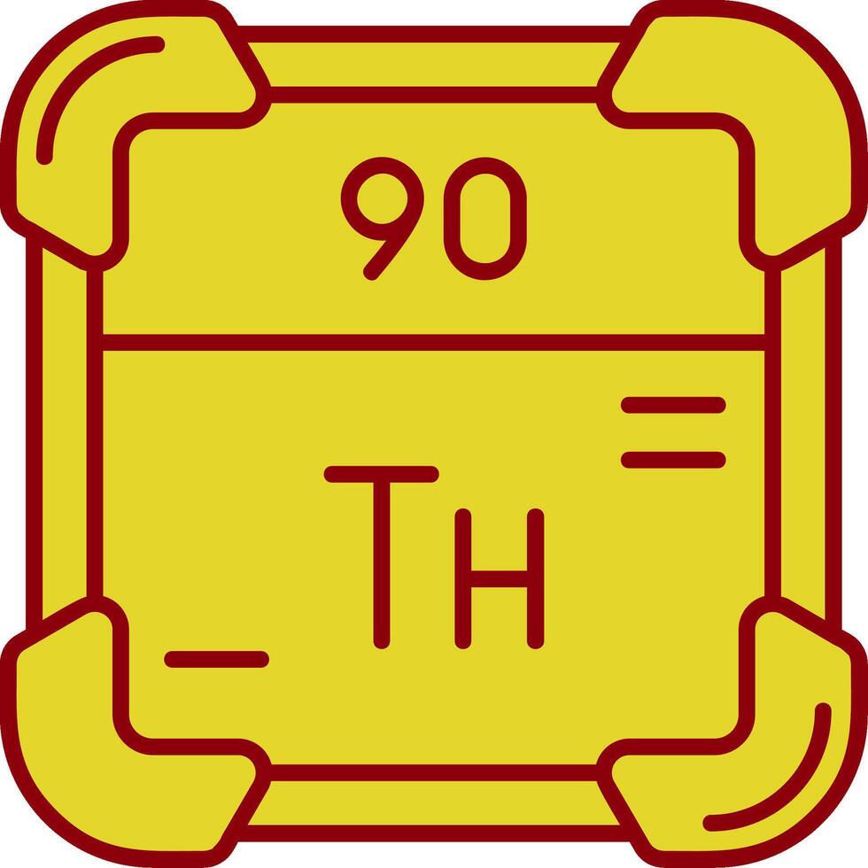 thorium årgång ikon vektor