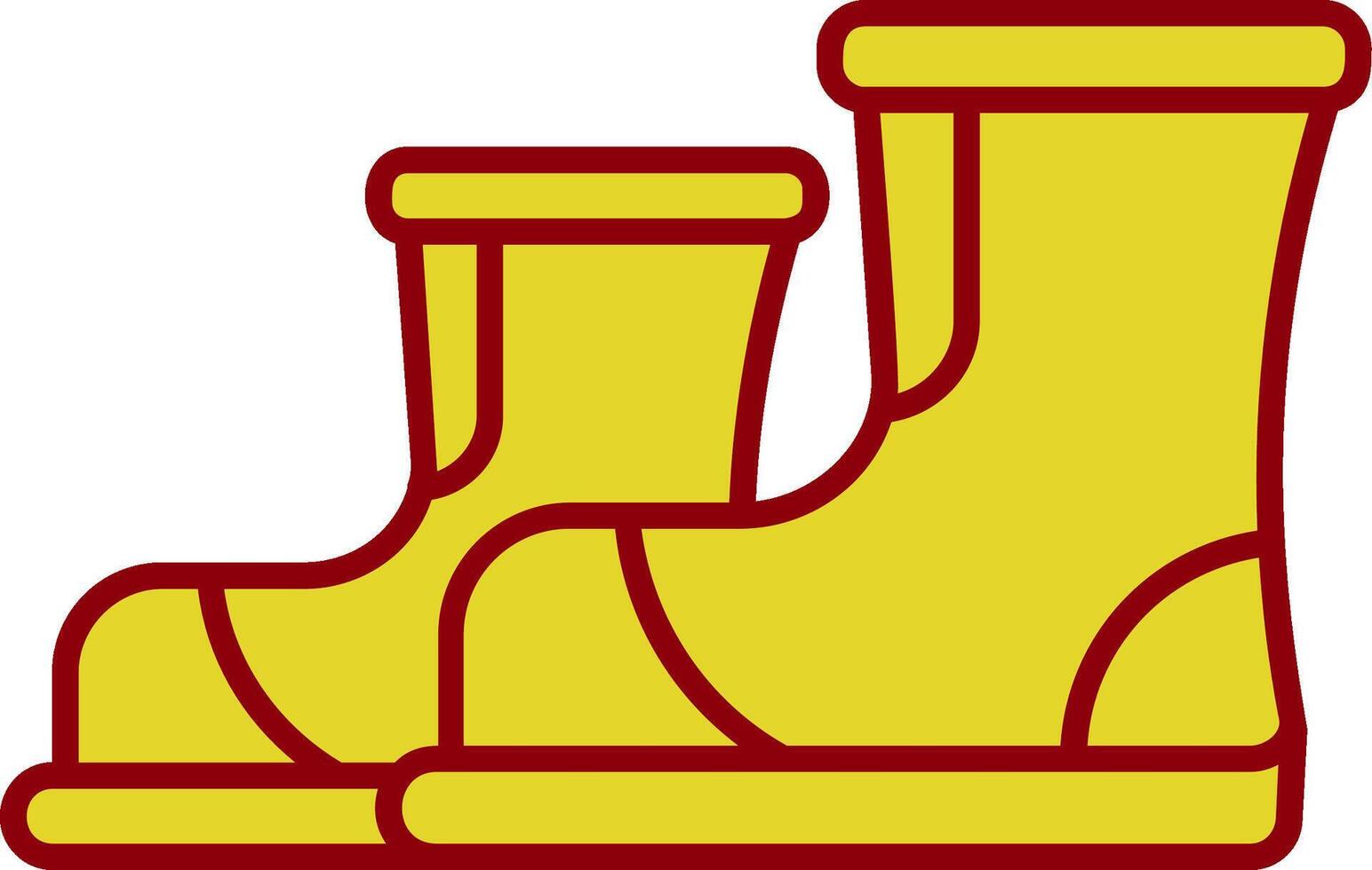 Stiefel Jahrgang Symbol vektor