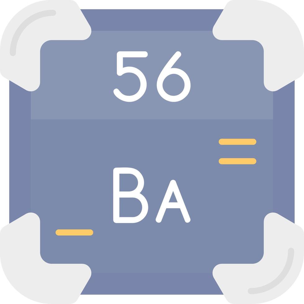 Barium eben Licht Symbol vektor