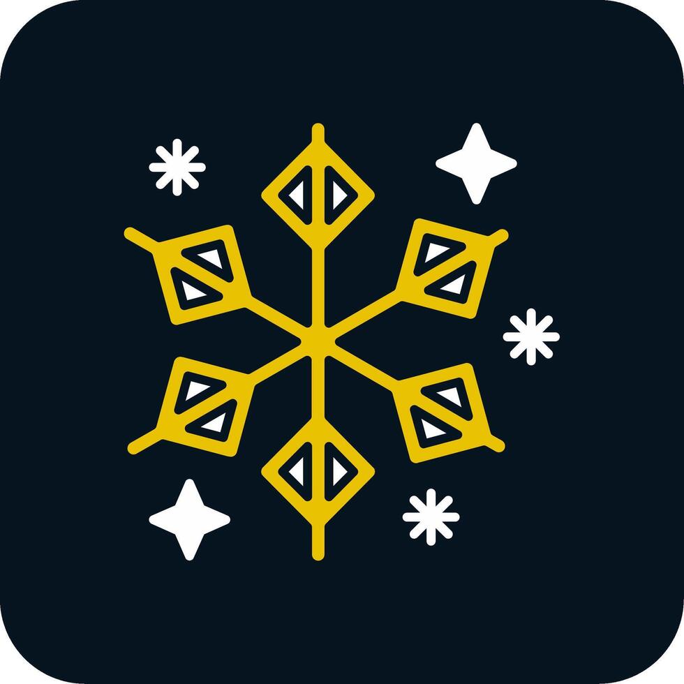 Winter-Glyphe zweifarbiges Symbol vektor