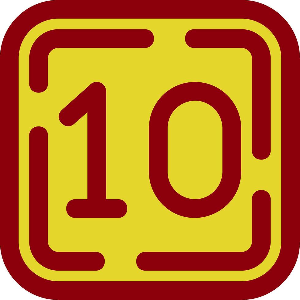 zehn Jahrgang Symbol vektor