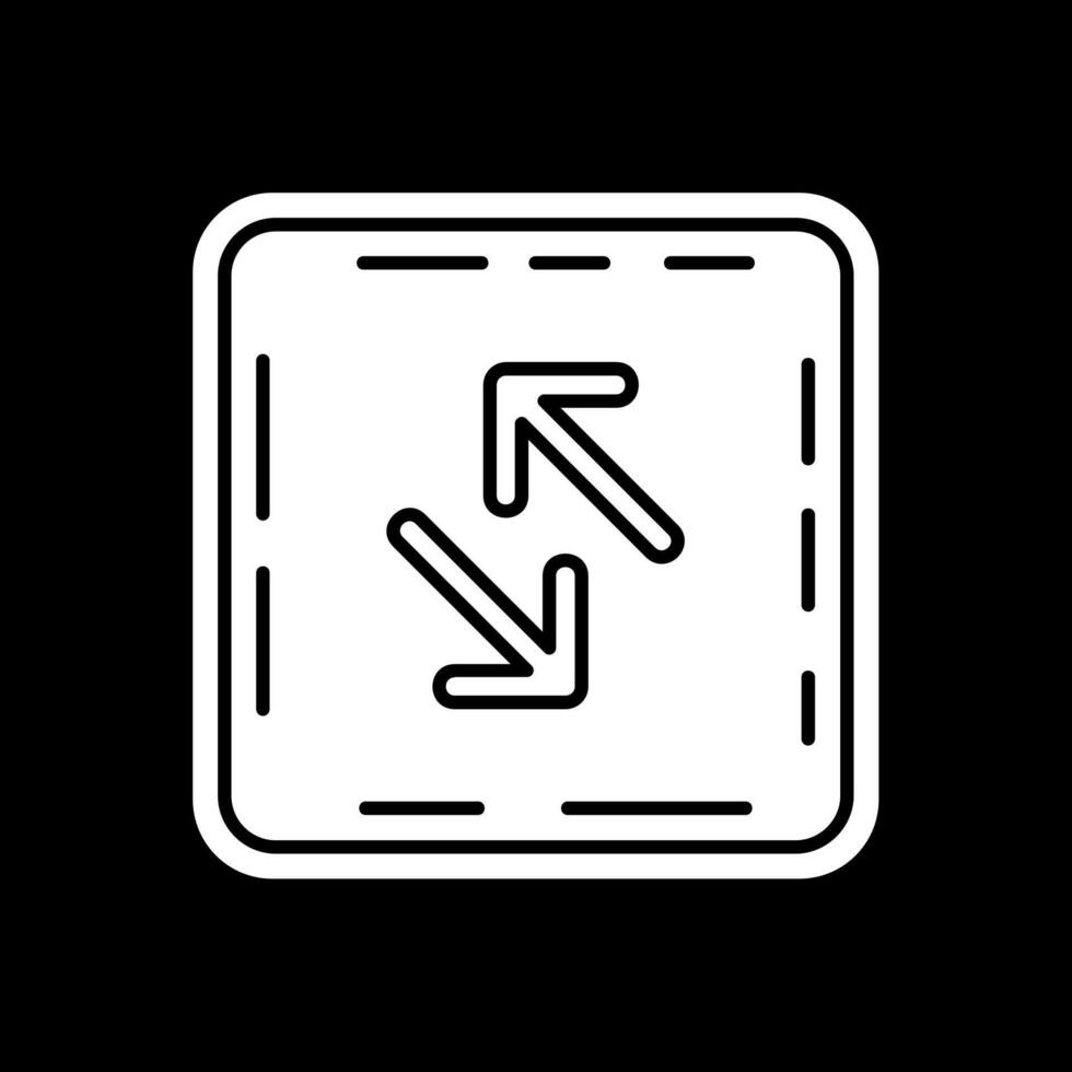 Tauschen Glyphe invertiert Symbol vektor