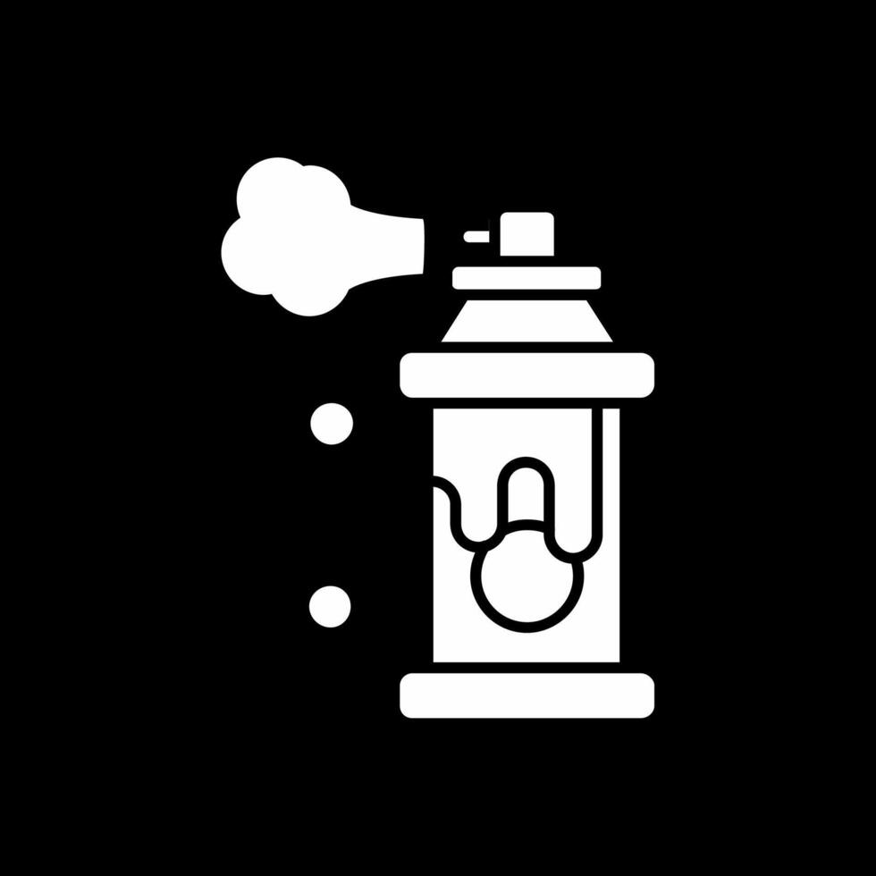 Spray-Glyphe invertiertes Symbol vektor