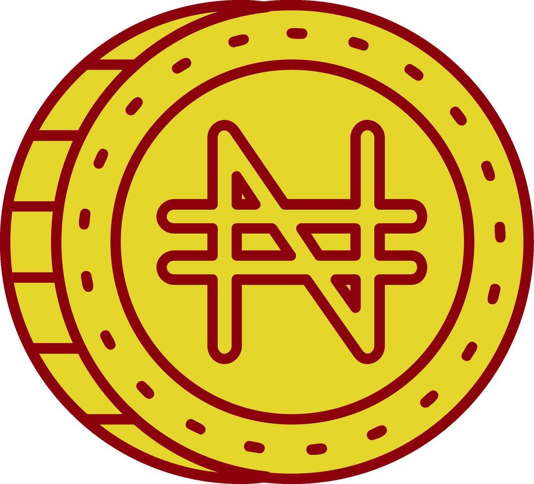 Naira Jahrgang Symbol vektor