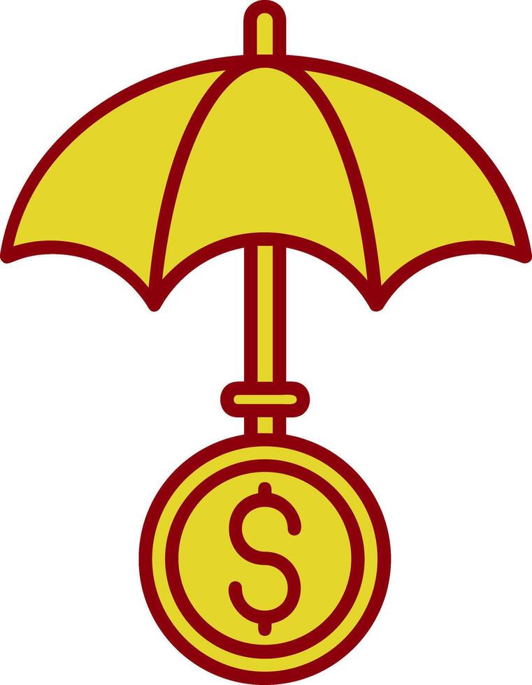 Regenschirm Jahrgang Symbol vektor