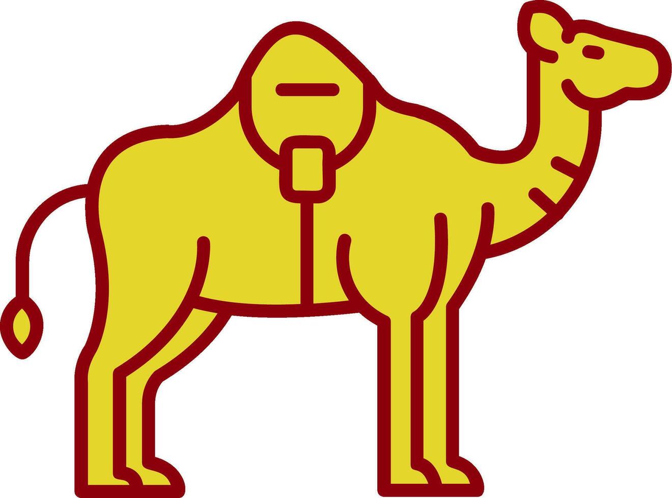 Kamel Jahrgang Symbol vektor