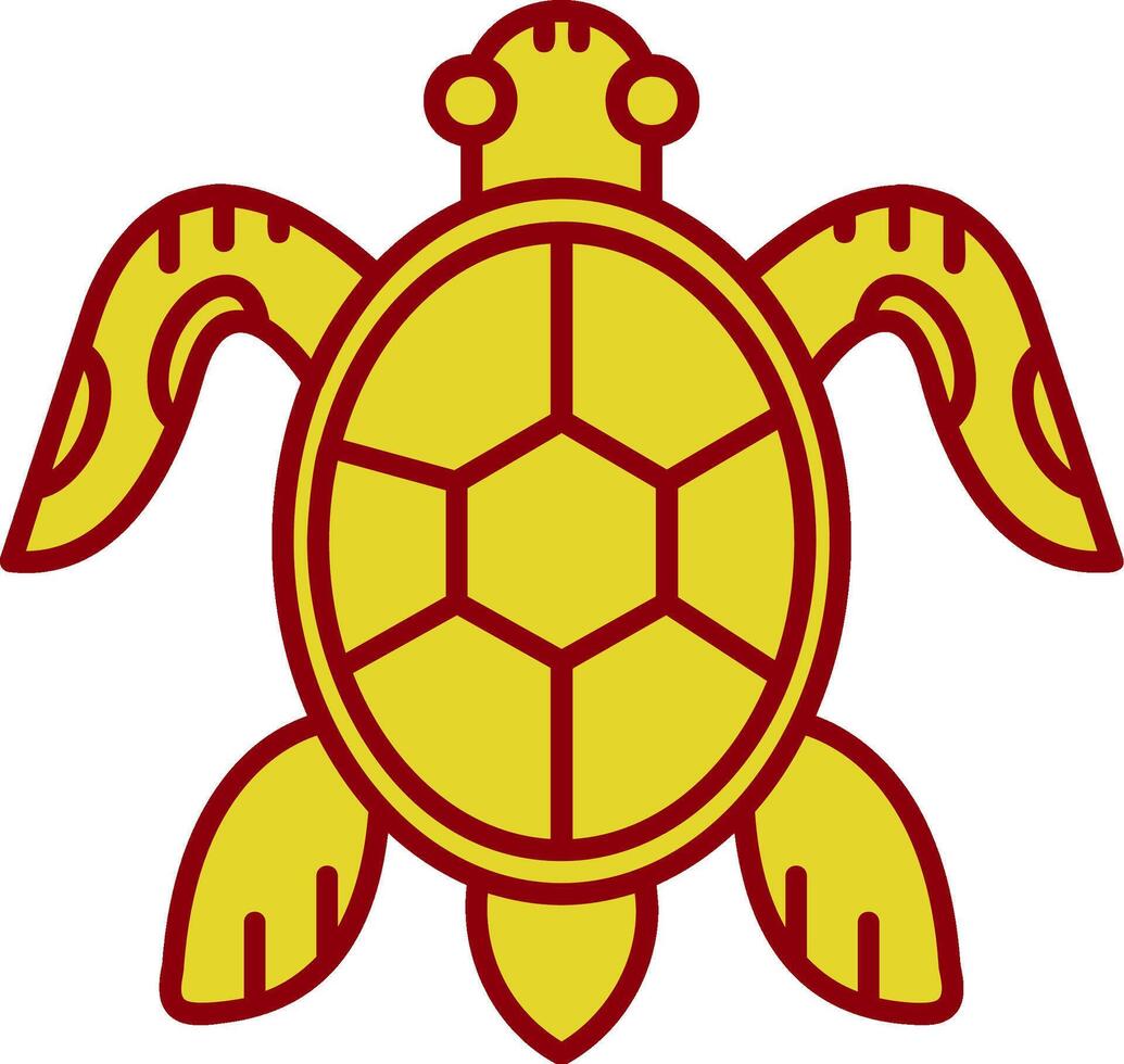 Schildkröte Jahrgang Symbol vektor