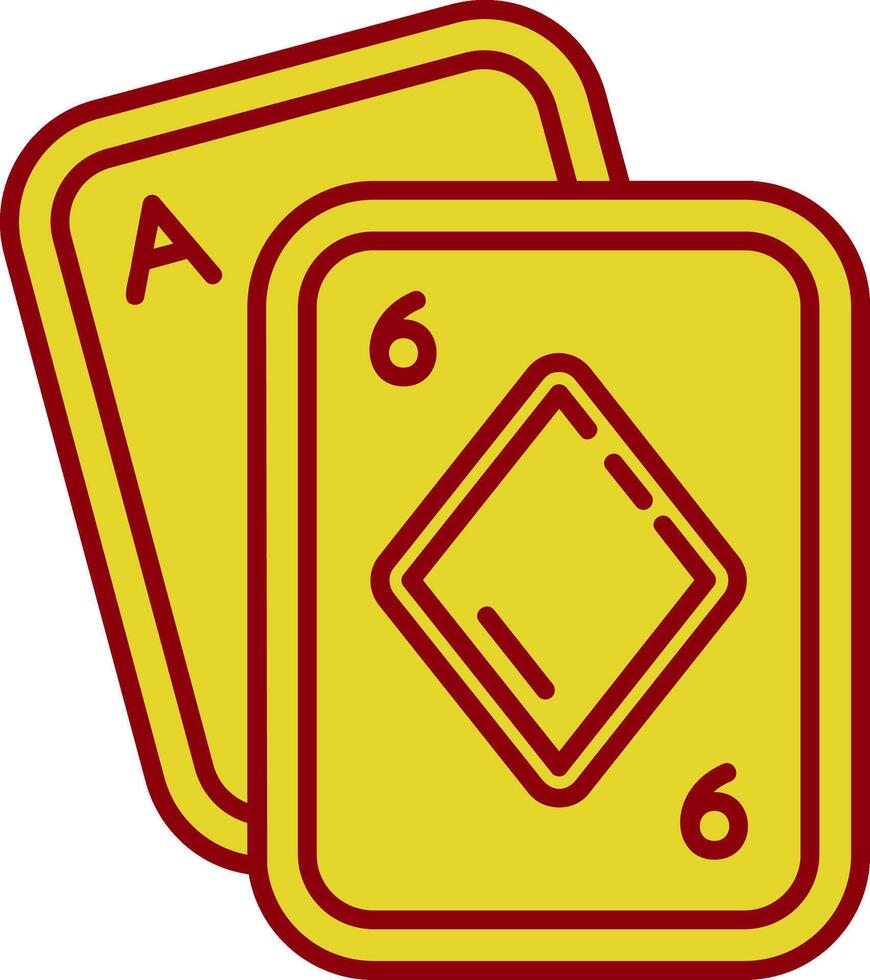 Poker Jahrgang Symbol vektor