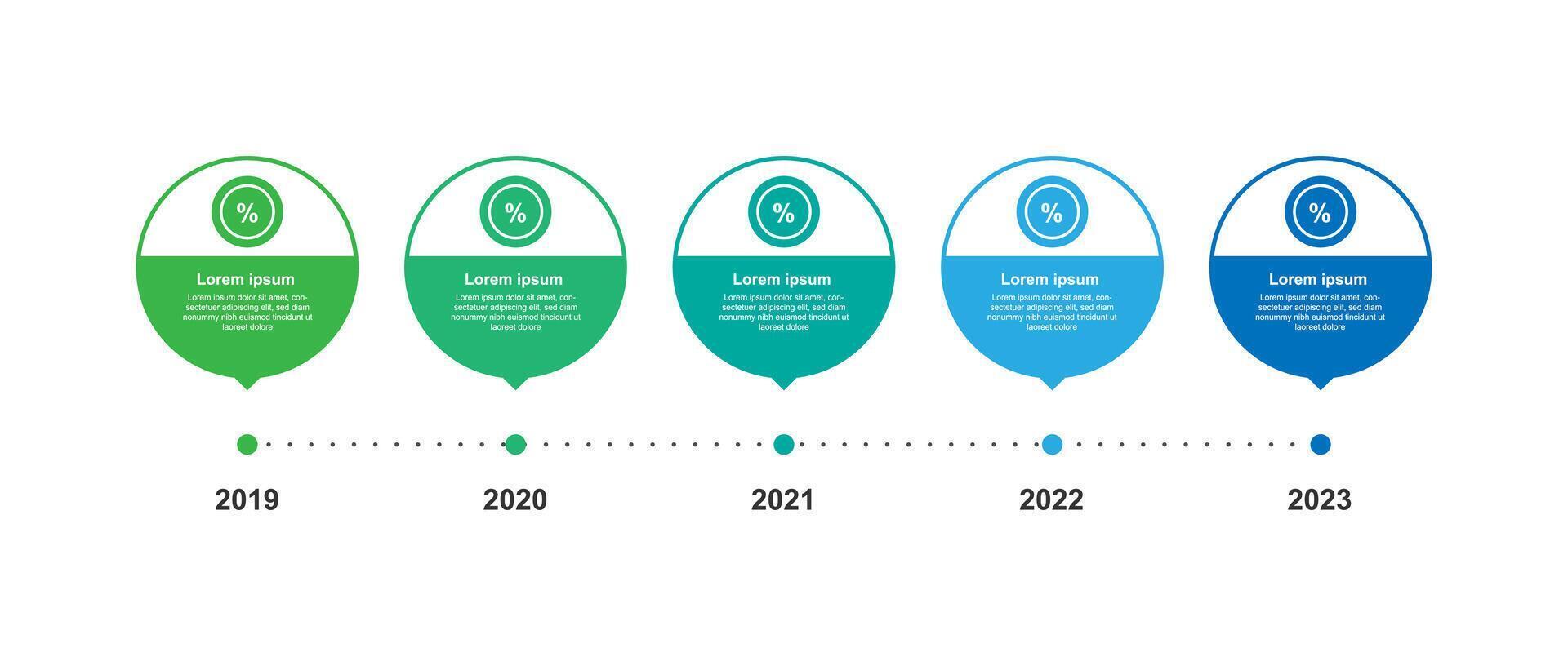 Design Vorlage Infografik Vektor Element mit 5 Schritt Prozess geeignet zum Netz Präsentation und Geschäft Information