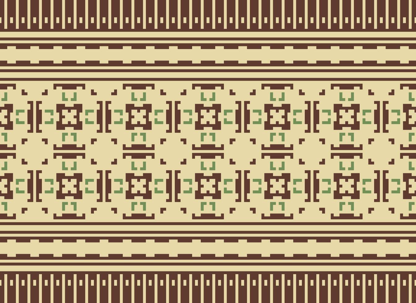 geometrisk etnisk mönster. pixel mönster. design för Kläder, tyg, bakgrund, tapet, omslag, batik. stickat, broderi stil. aztec geometrisk konst prydnad skriva ut. vektor illustration.