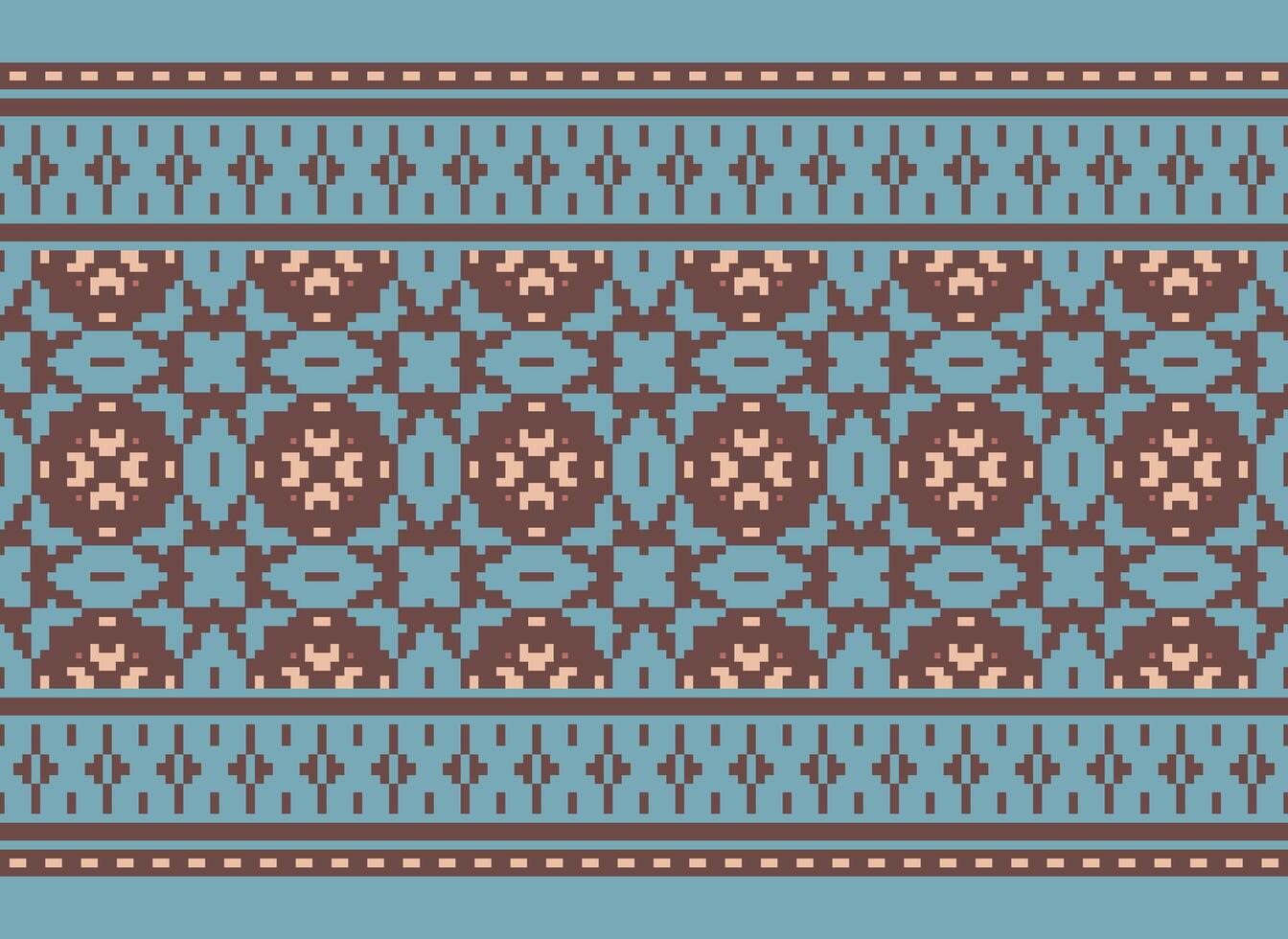 geometrisk etnisk mönster. pixel mönster. design för Kläder, tyg, bakgrund, tapet, omslag, batik. stickat, broderi stil. aztec geometrisk konst prydnad skriva ut. vektor illustration.