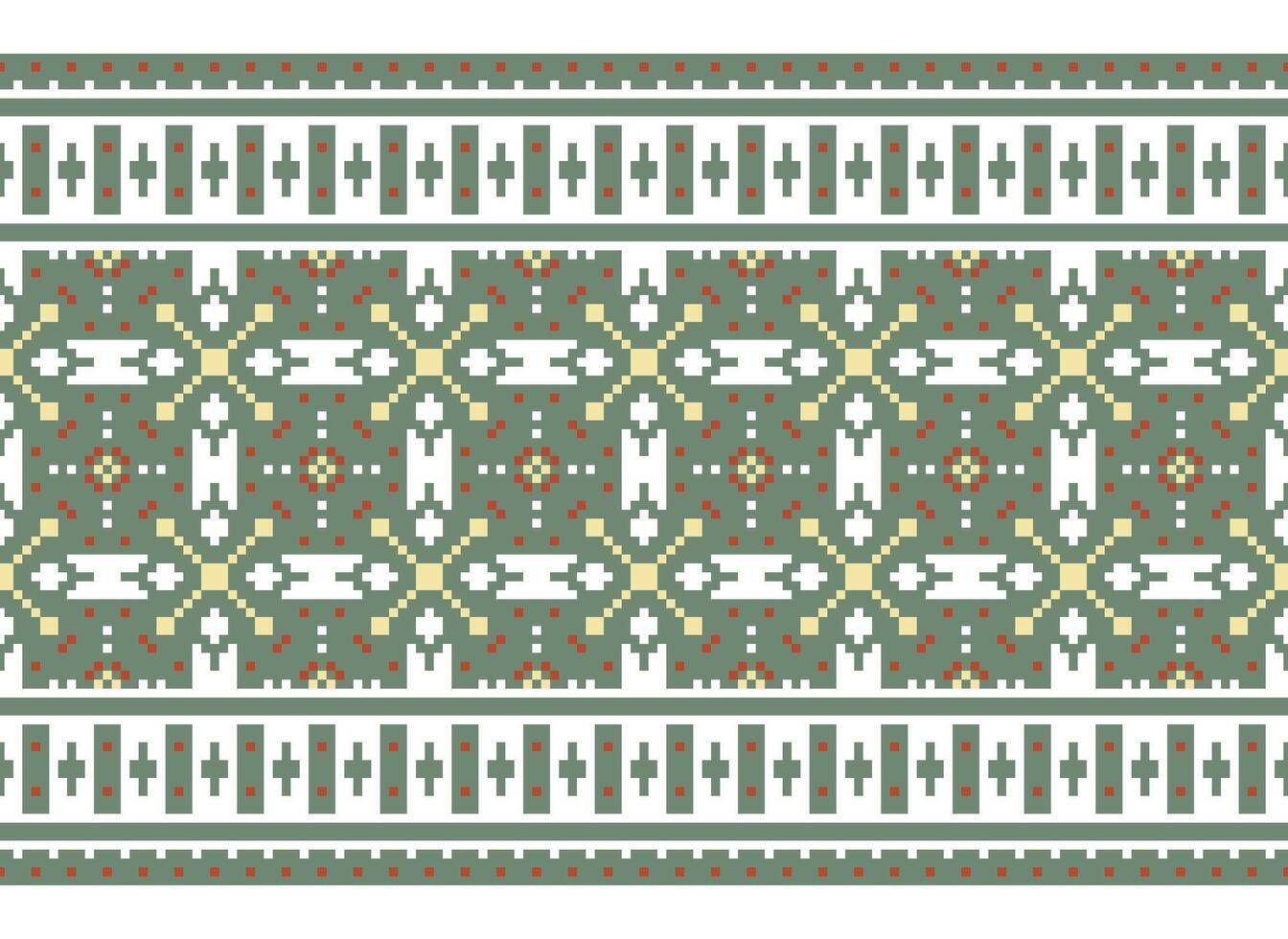 geometrisch ethnisch Muster. Pixel Muster. Design zum Kleidung, Stoff, Hintergrund, Hintergrund, Verpackung, Batik. Strickwaren, Stickerei Stil. aztekisch geometrisch Kunst Ornament drucken. Vektor Illustration.