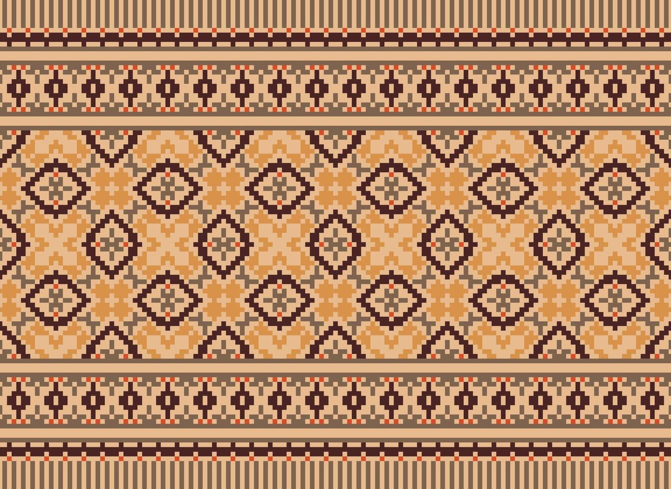 korsa sy traditionell etnisk mönster paisley blomma ikat bakgrund abstrakt aztec afrikansk indonesiska indisk sömlös mönster för tyg skriva ut trasa klänning matta gardiner och sarong vektor