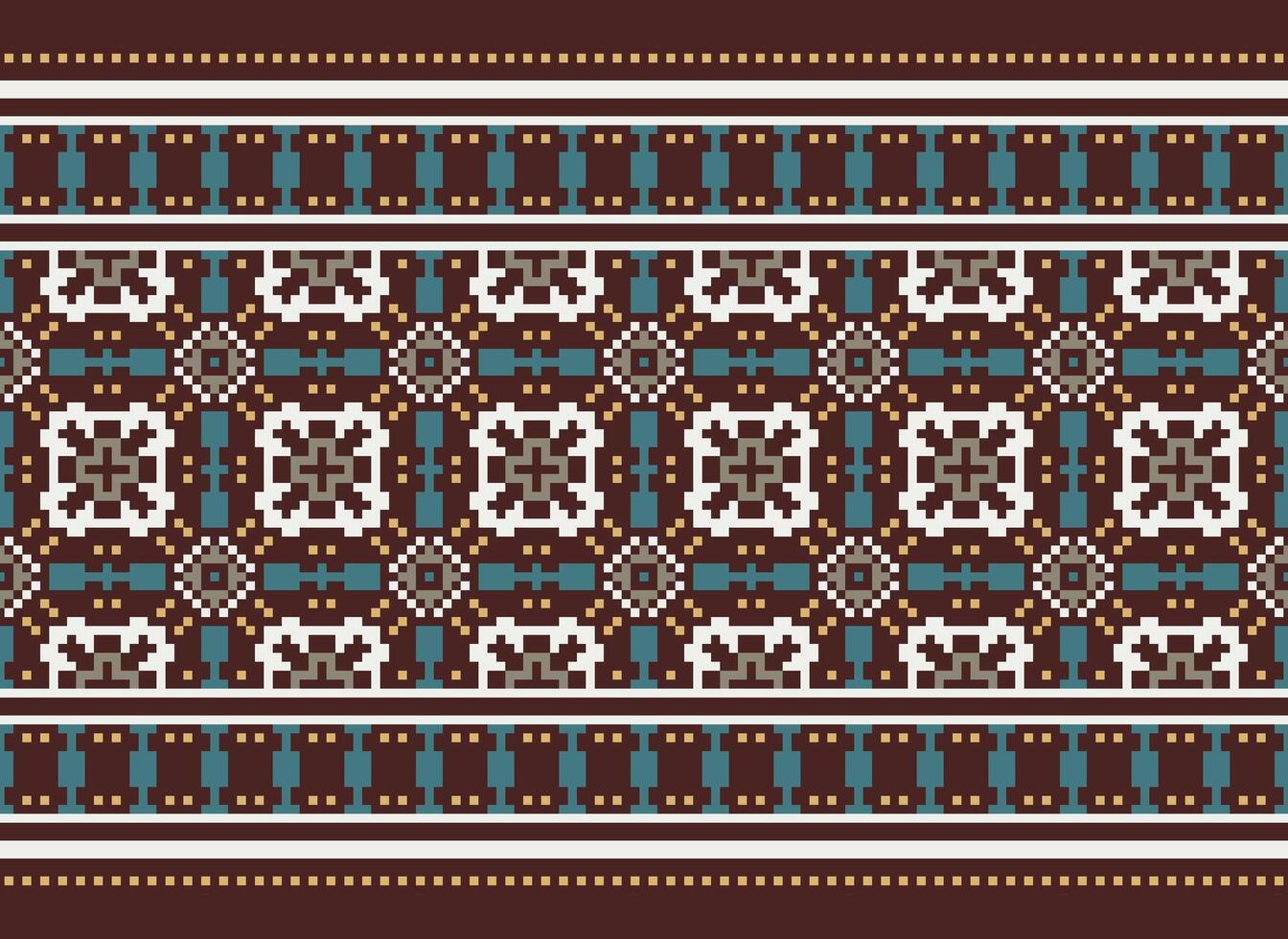 skön blommig korsa sy mönster.geometrisk etnisk orientalisk mönster traditionell background.aztec stil abstrakt vektor illustration.design för textur, tyg, kläder, inslagning, dekoration, matta.