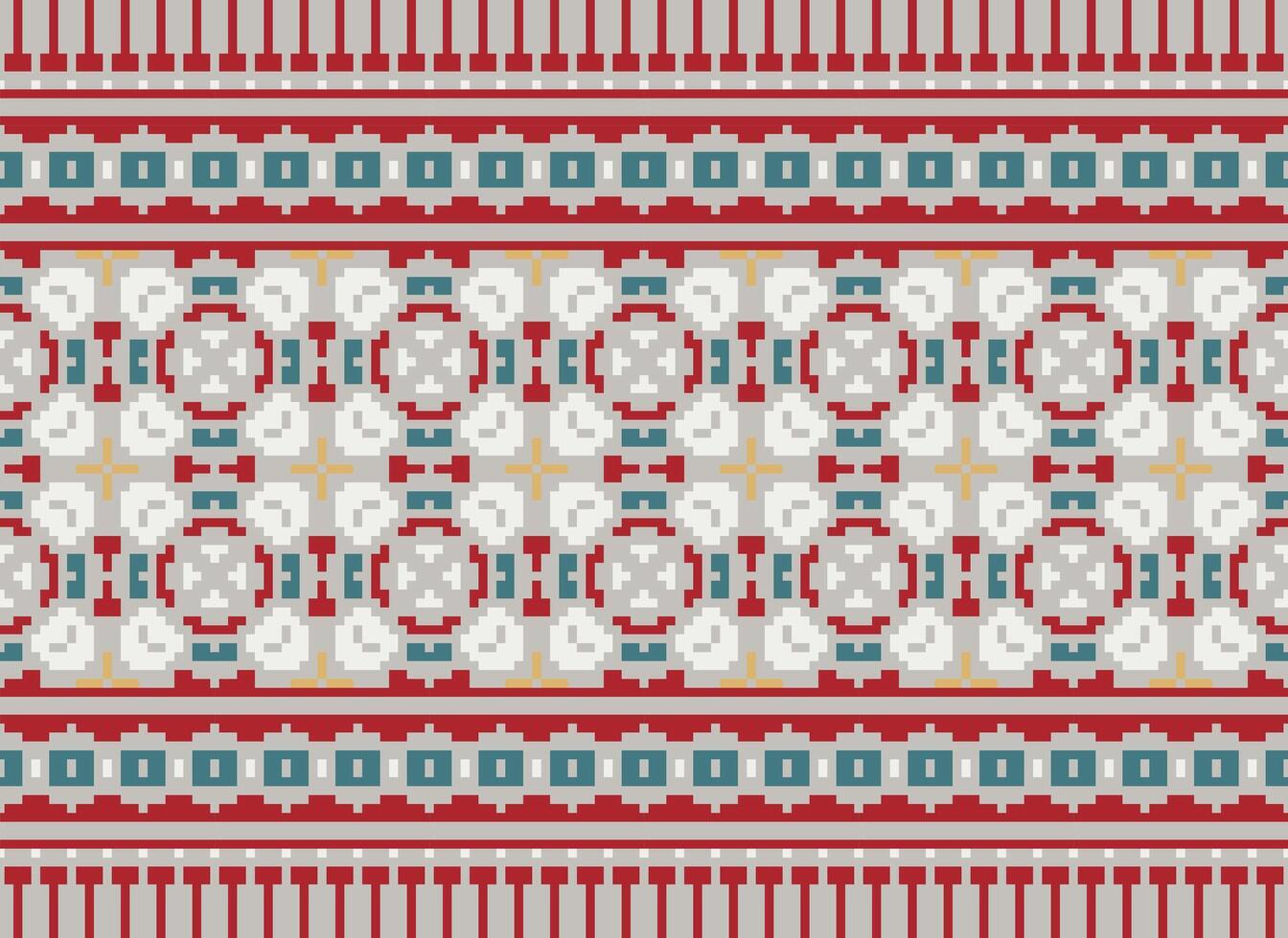 skön blommig korsa sy mönster.geometrisk etnisk orientalisk mönster traditionell background.aztec stil abstrakt vektor illustration.design för textur, tyg, kläder, inslagning, dekoration, matta.