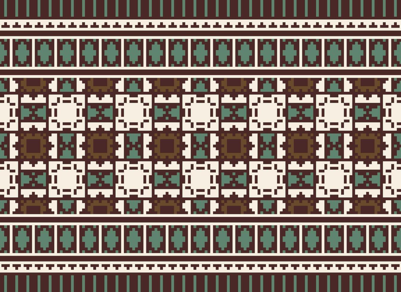 skön blommig korsa sy mönster.geometrisk etnisk orientalisk mönster traditionell background.aztec stil abstrakt vektor illustration.design för textur, tyg, kläder, inslagning, dekoration, matta.