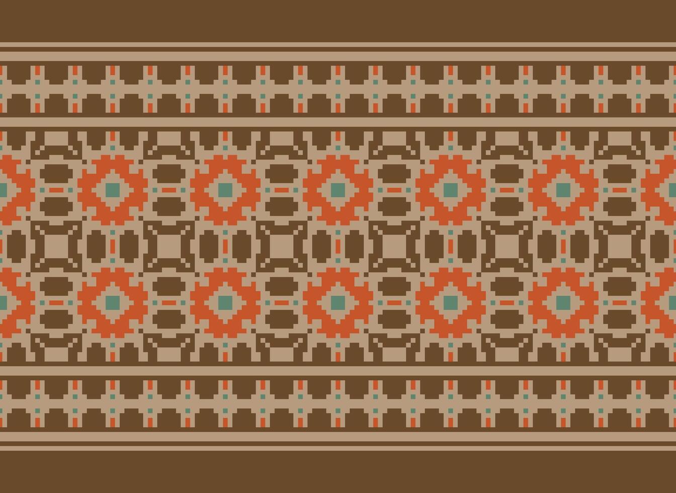 skön blommig korsa sy mönster.geometrisk etnisk orientalisk mönster traditionell background.aztec stil abstrakt vektor illustration.design för textur, tyg, kläder, inslagning, dekoration, matta.