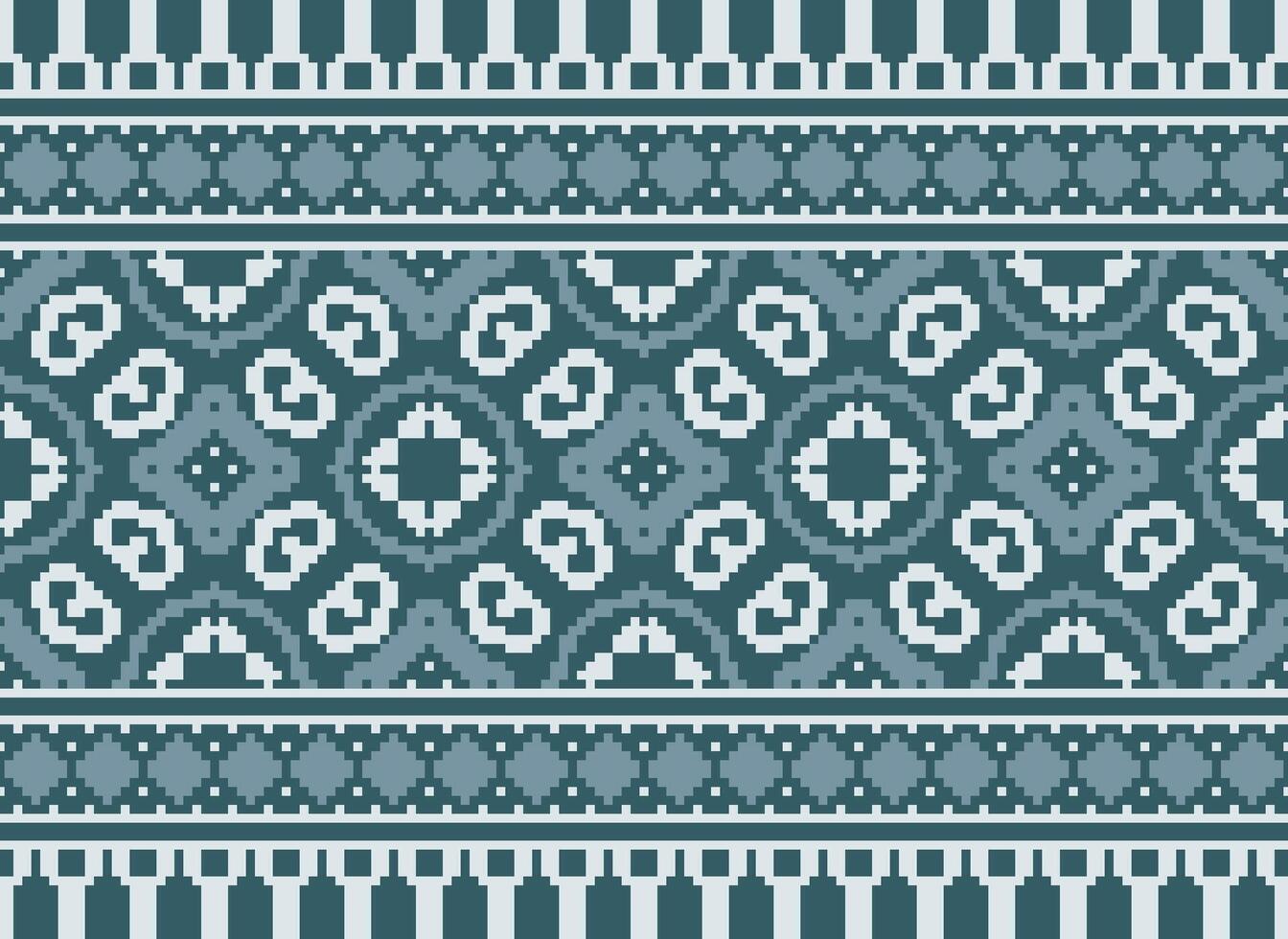 pixel årgångar korsa sy traditionell etnisk mönster paisley blomma ikat bakgrund abstrakt aztec afrikansk indonesiska indisk sömlös mönster för tyg skriva ut trasa klänning matta gardiner och sarong vektor