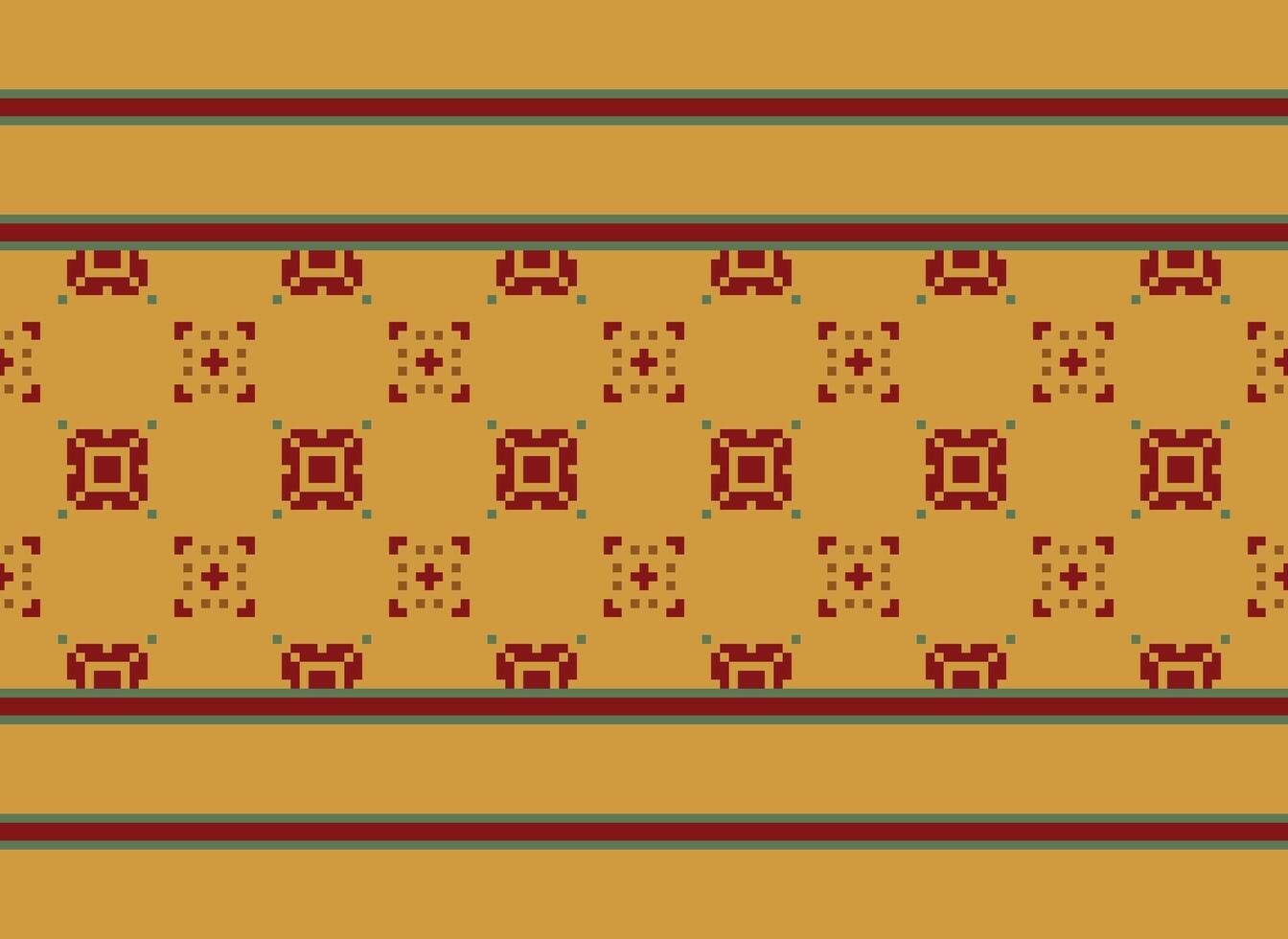 pixel årgångar korsa sy traditionell etnisk mönster paisley blomma ikat bakgrund abstrakt aztec afrikansk indonesiska indisk sömlös mönster för tyg skriva ut trasa klänning matta gardiner och sarong vektor