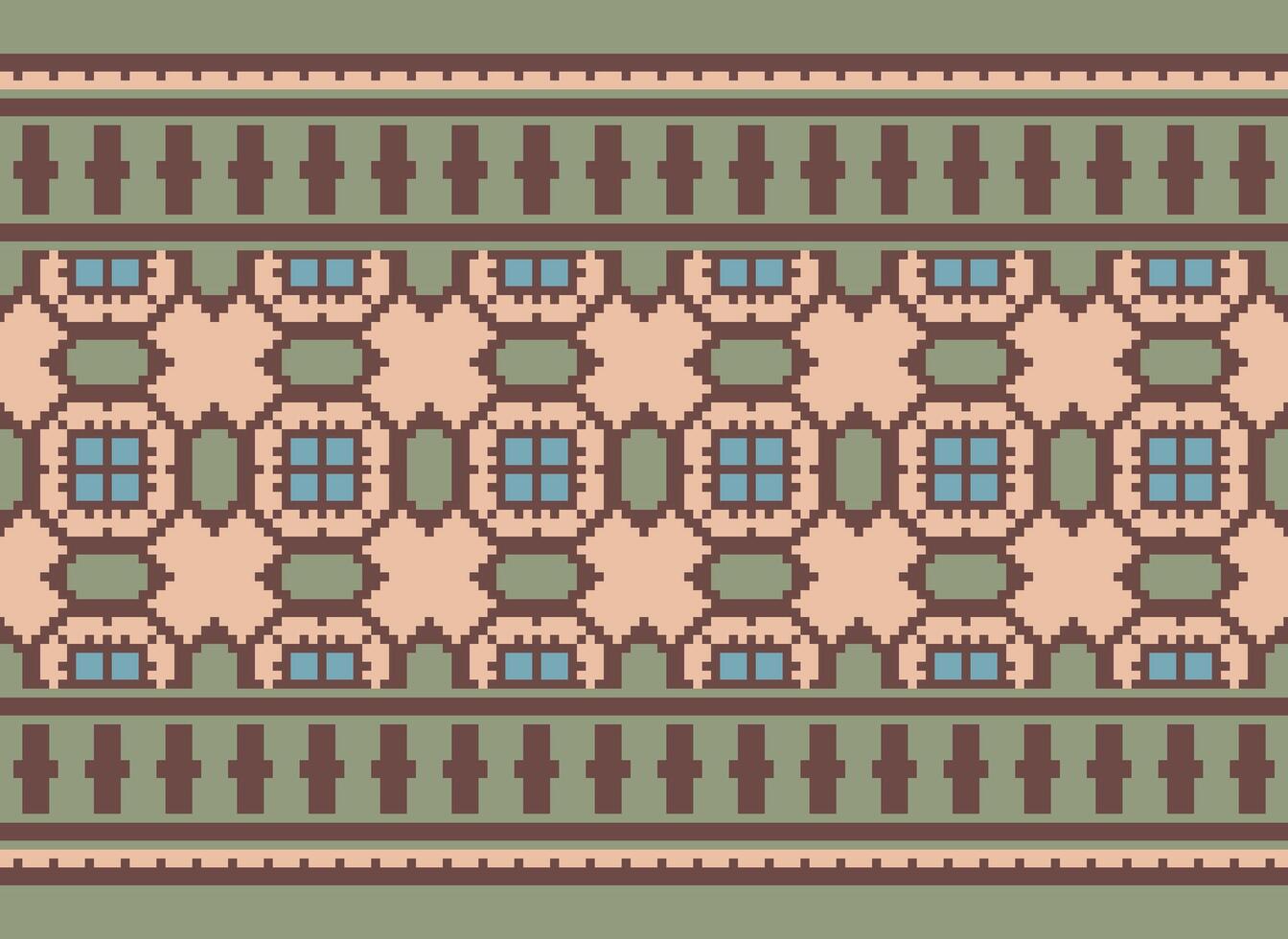 pixel årgångar korsa sy traditionell etnisk mönster paisley blomma ikat bakgrund abstrakt aztec afrikansk indonesiska indisk sömlös mönster för tyg skriva ut trasa klänning matta gardiner och sarong vektor