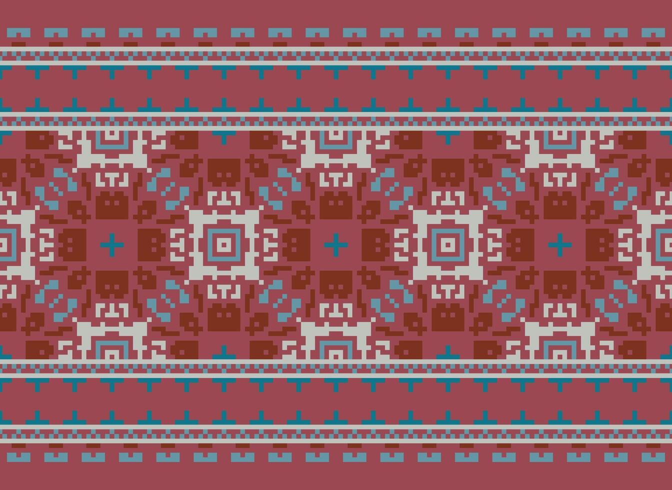 afrikansk korsa sy broderi på bakgrund.geometrisk etnisk orientalisk sömlös mönster traditionell.aztec stil abstrakt vektor illustration.design för textur, tyg, kläder, inslagning, matta.