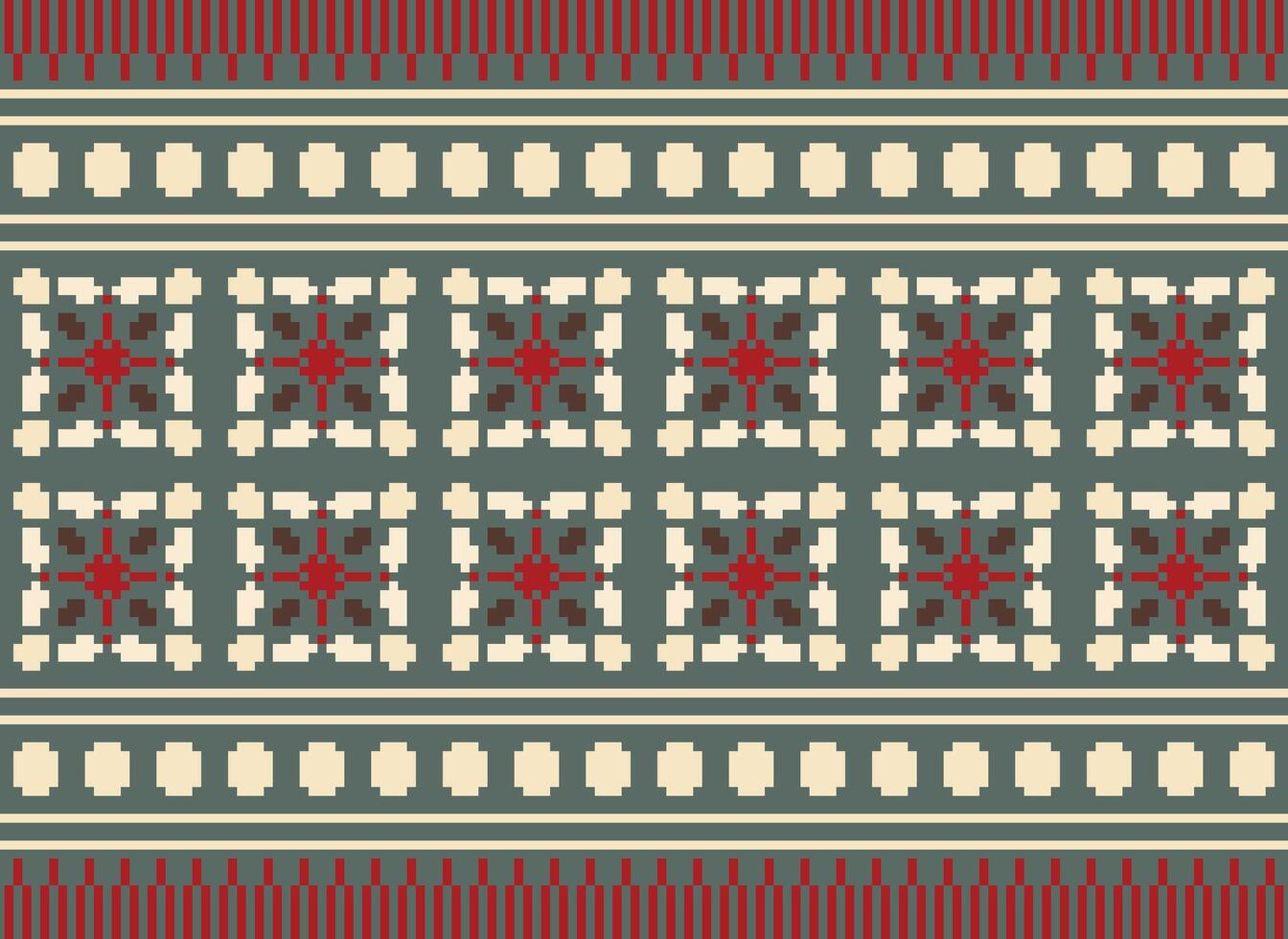 afrikansk korsa sy broderi på bakgrund.geometrisk etnisk orientalisk sömlös mönster traditionell.aztec stil abstrakt vektor illustration.design för textur, tyg, kläder, inslagning, matta.