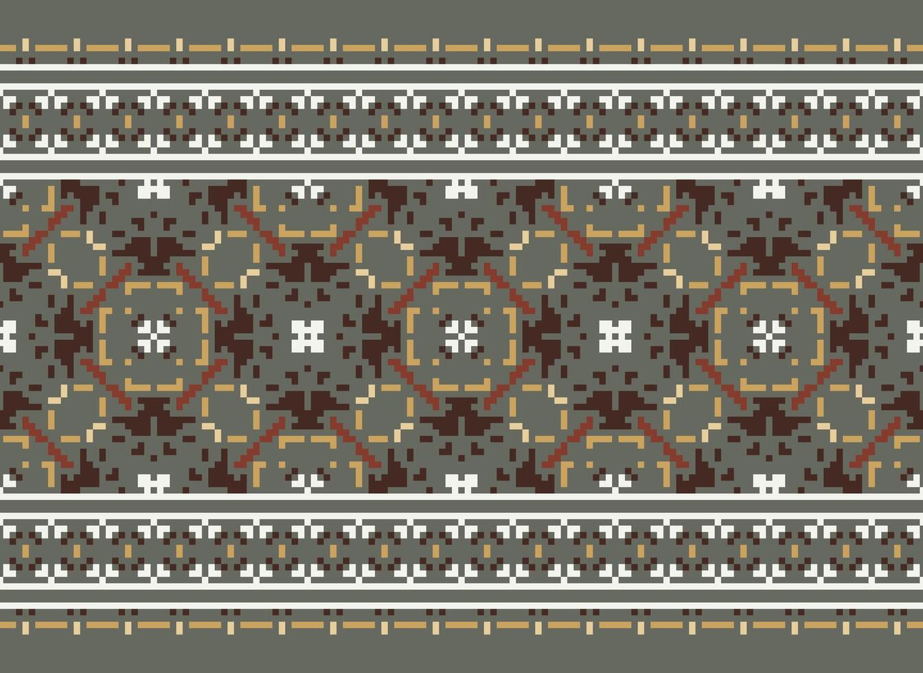 afrikansk korsa sy broderi på bakgrund.geometrisk etnisk orientalisk sömlös mönster traditionell.aztec stil abstrakt vektor illustration.design för textur, tyg, kläder, inslagning, matta.