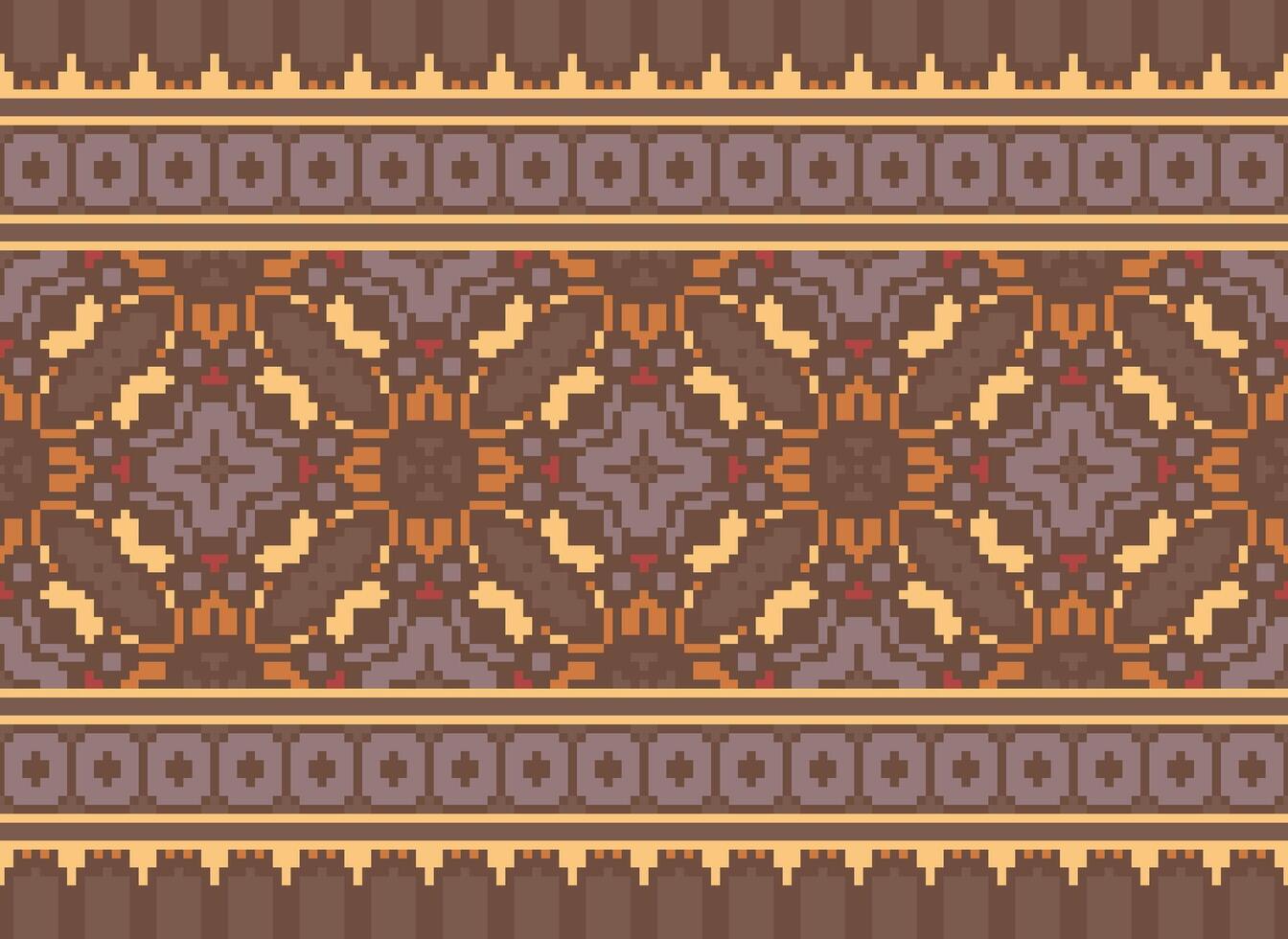 korsa sy färgrik geometrisk traditionell etnisk mönster ikat sömlös mönster abstrakt design för tyg skriva ut trasa klänning matta gardiner och sarong aztec afrikansk indisk indonesiska vektor