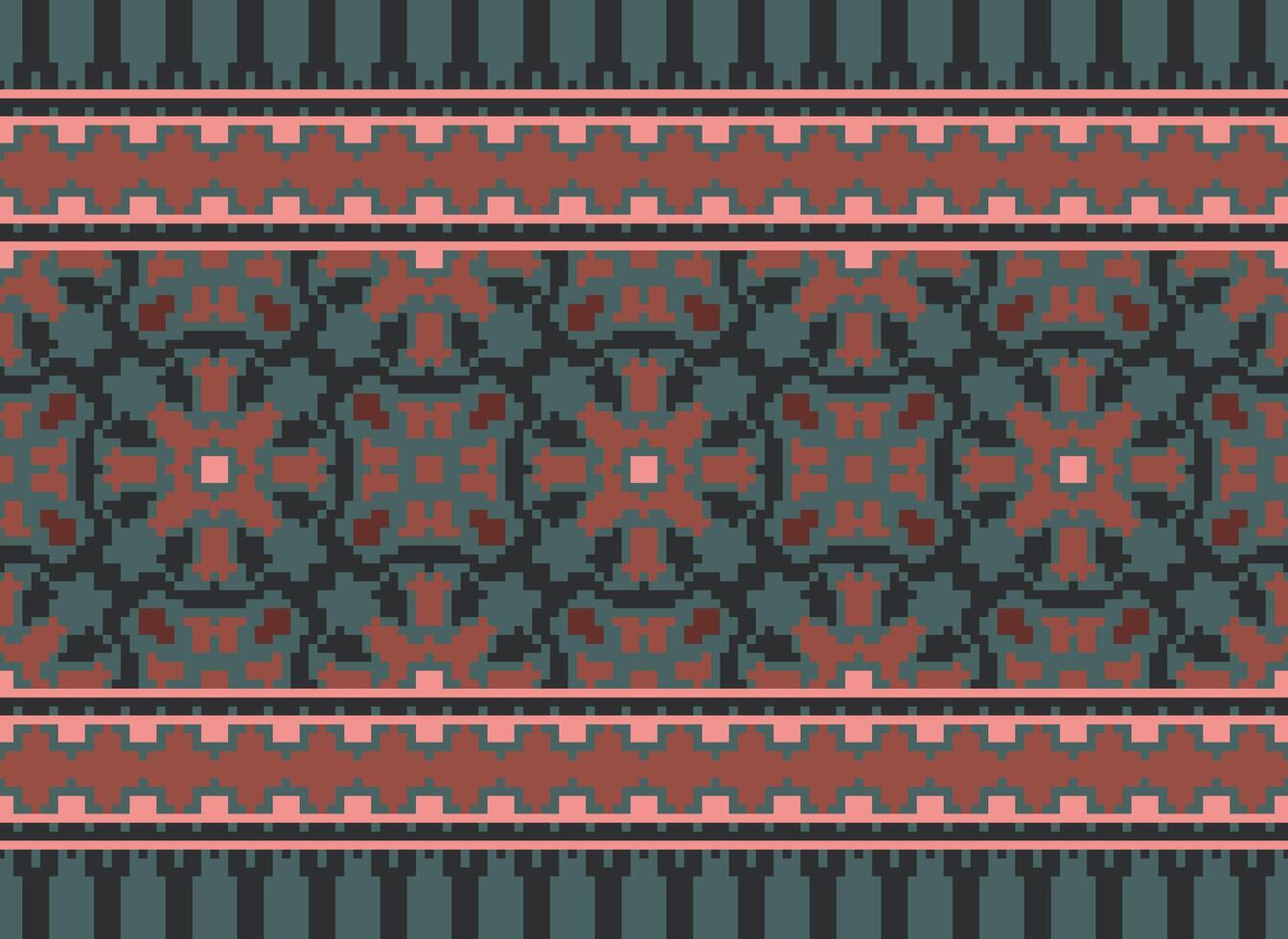 natur årgångar korsa sy traditionell etnisk mönster paisley blomma ikat bakgrund abstrakt aztec afrikansk indonesiska indisk sömlös mönster för tyg skriva ut trasa klänning matta gardiner och sarong vektor