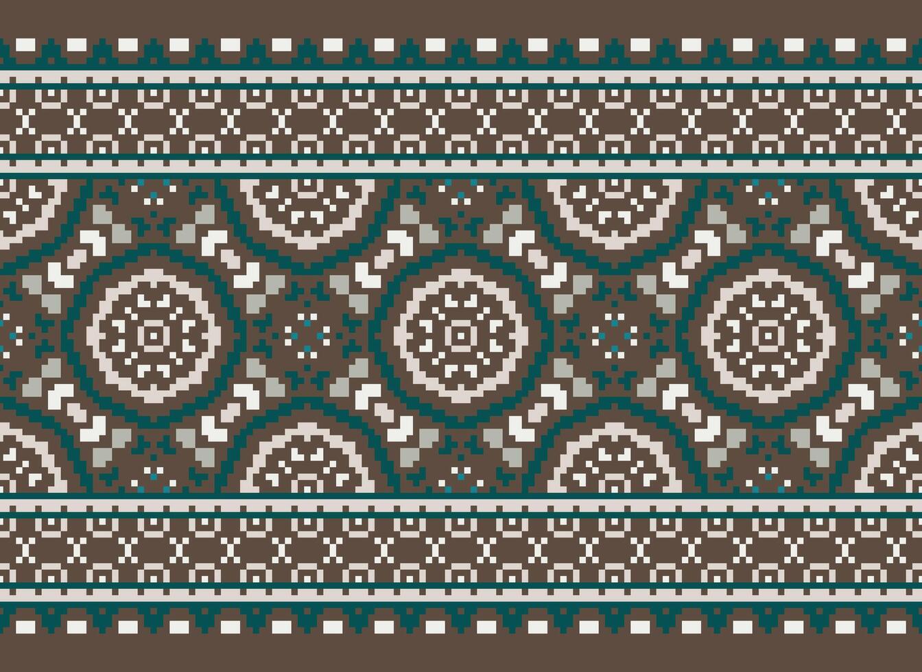 pixel etnisk mönster vektor bakgrund. sömlös mönster traditionell, design för bakgrund, tapet, batik, tyg, matta, Kläder, omslag, och textil.etnisk mönster vektor illustration.