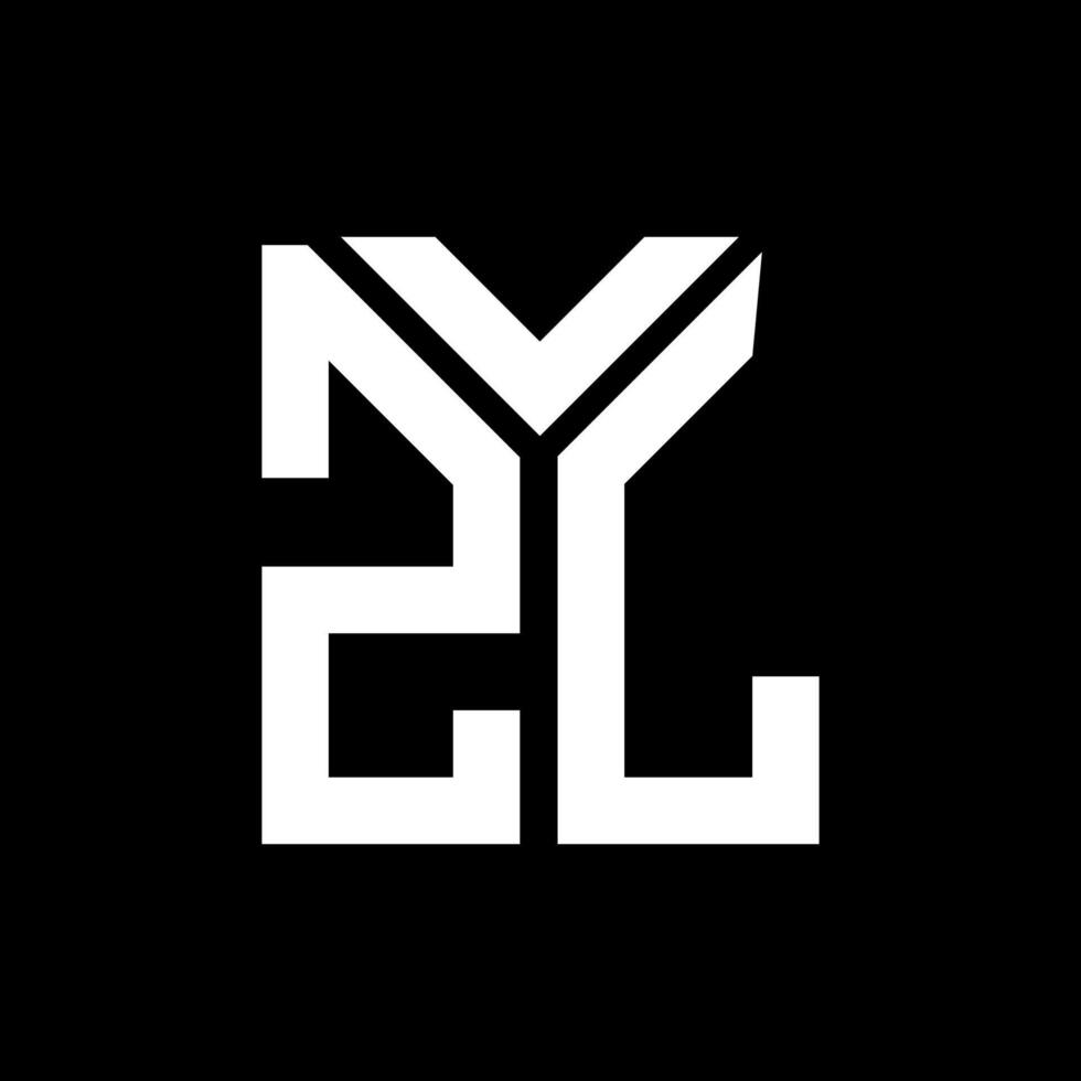 zl-Buchstaben-Logo-Design auf schwarzem Hintergrund. zl kreative Initialen schreiben Logo-Konzept. zl Briefgestaltung. vektor
