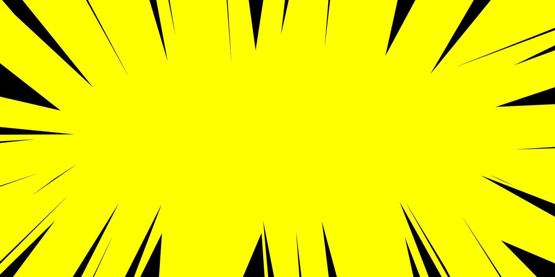 komisk bok bakgrund med gul och svart vektor