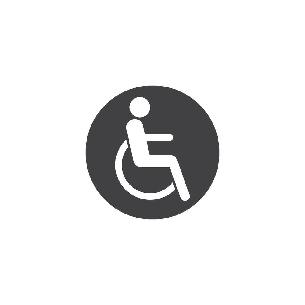 rullstol disable patient vektor illustration design