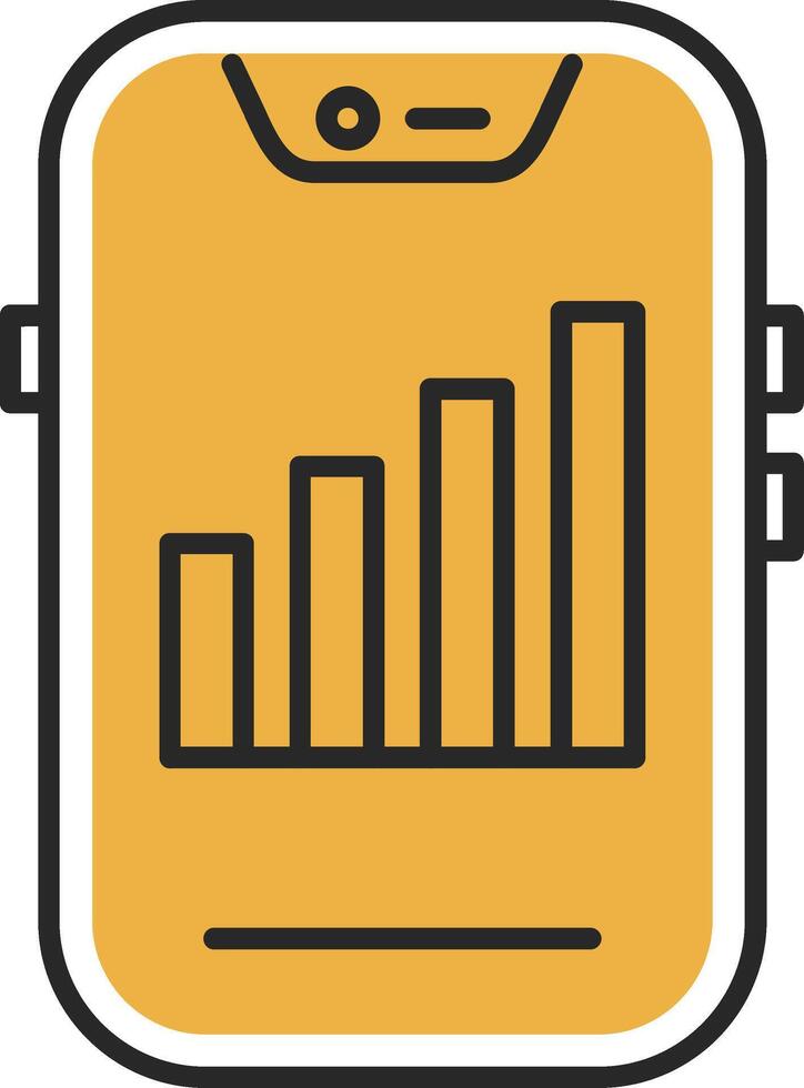 Signal gehäutet gefüllt Symbol vektor