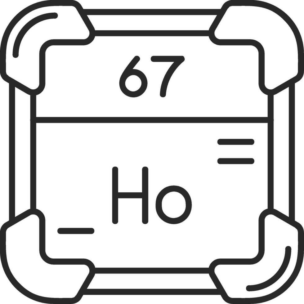 holmium flådd fylld ikon vektor