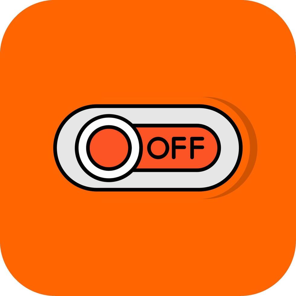 av fylld orange bakgrund ikon vektor