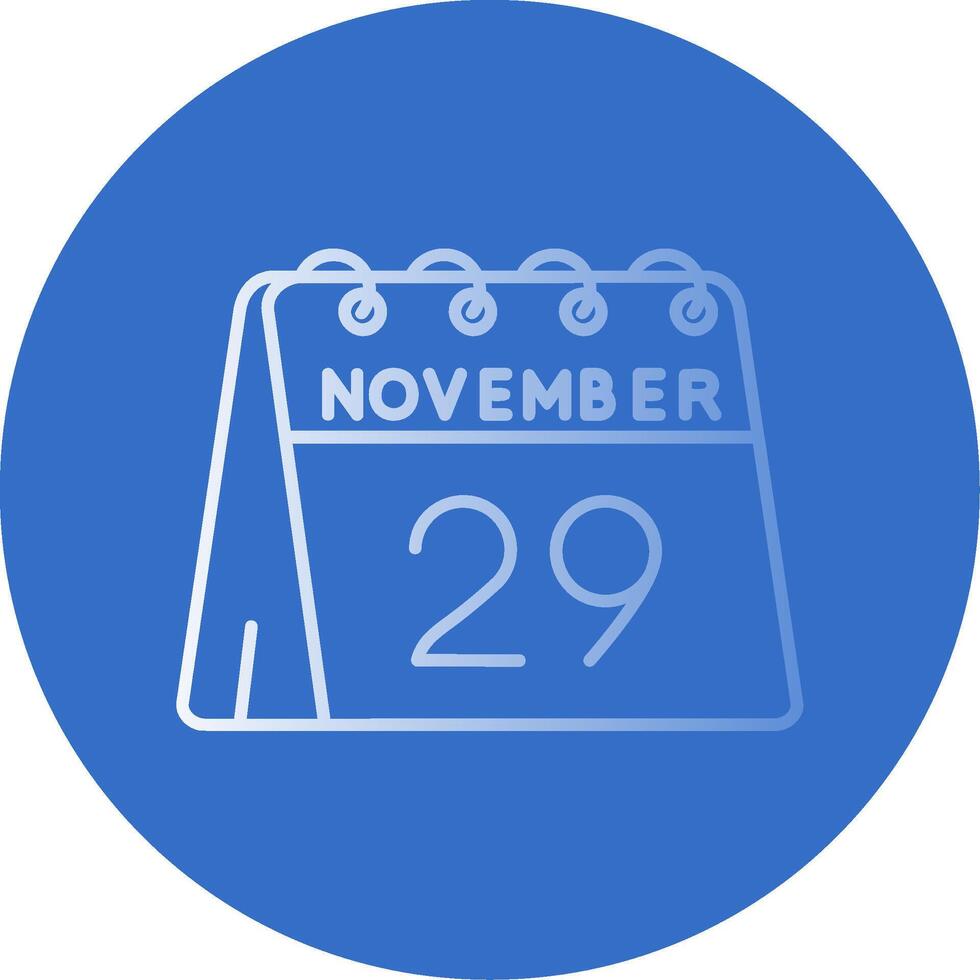 29 von November Gradient Linie Kreis Symbol vektor