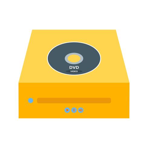 Dvd PLayer Flat Multi Color Icon vektor