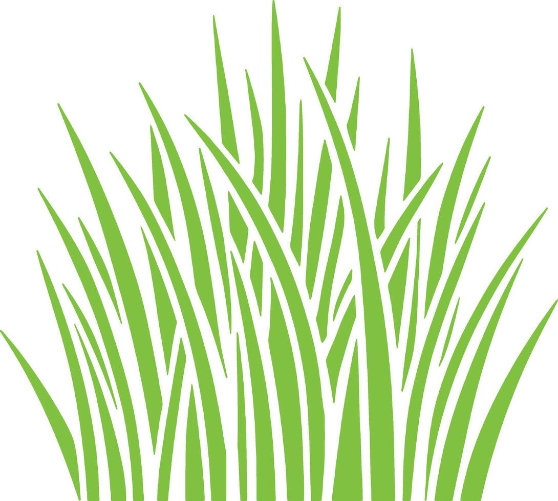 grön gräs isolerat vektor uppsättning fri vektor