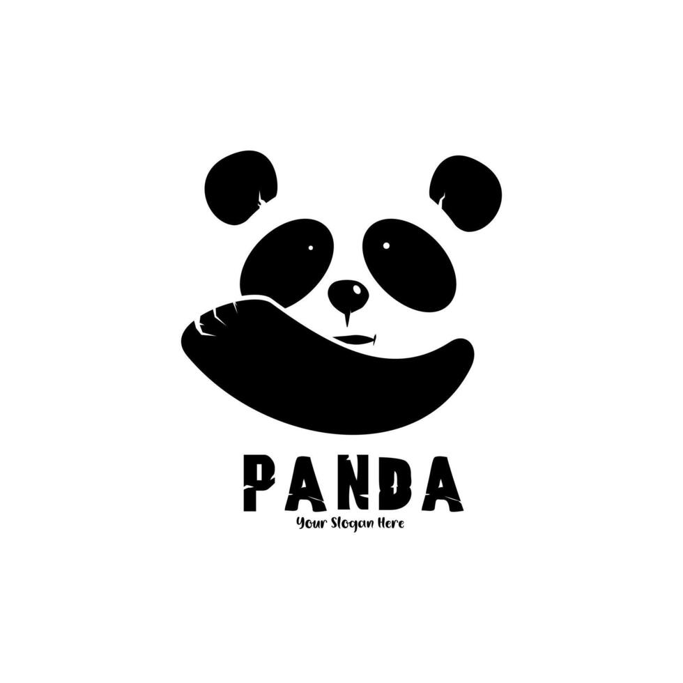 panda logotyp vektor design