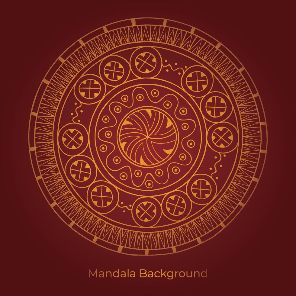 Mandala Hintergrund mit ein kreisförmig Design vektor