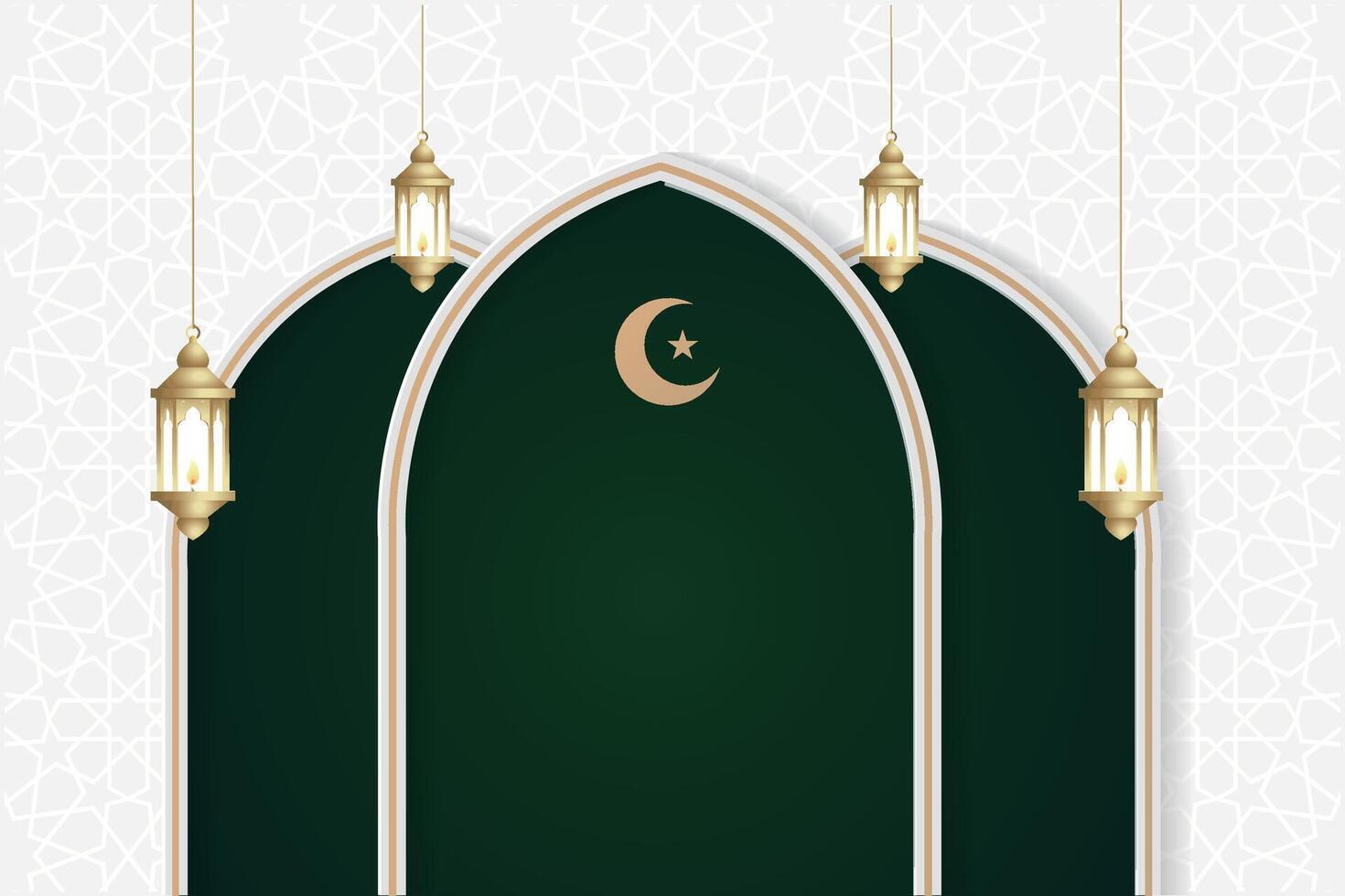 Vektor elegant luxuriös Ramadan, eid al-fitr, islamisch Hintergrund dekorativ Gruß Karte