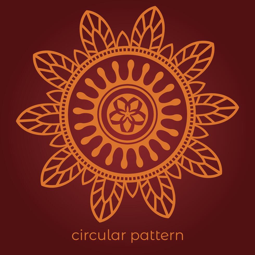 mandala bakgrund med en cirkulär design vektor