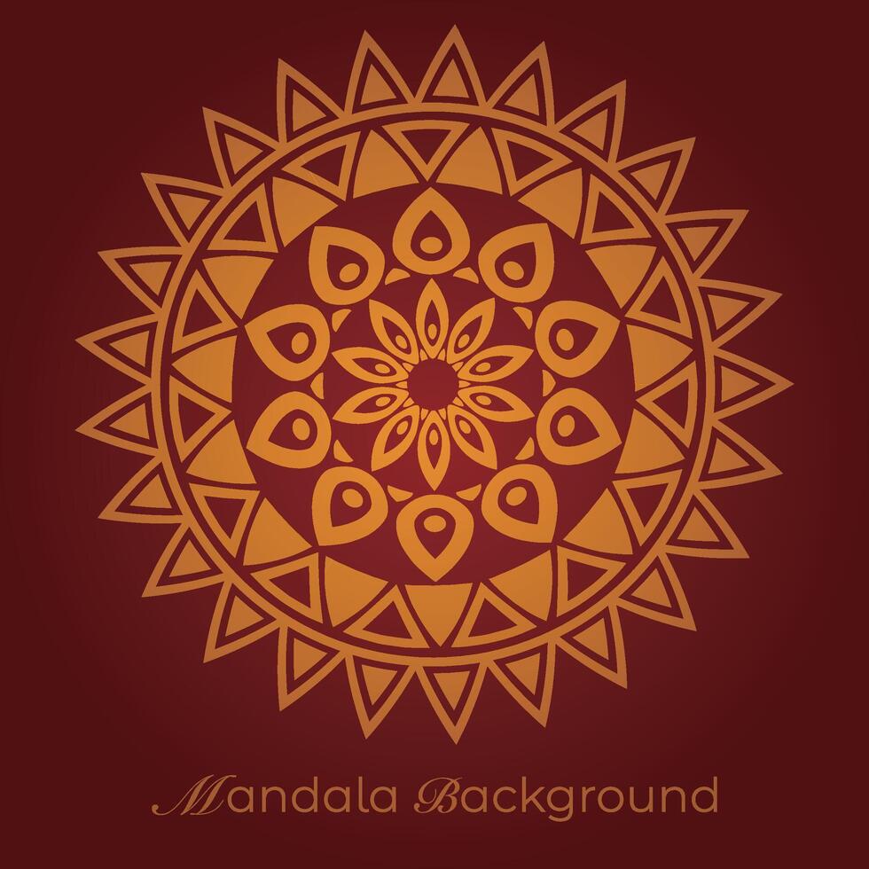 Mandala Hintergrund mit ein kreisförmig Design vektor