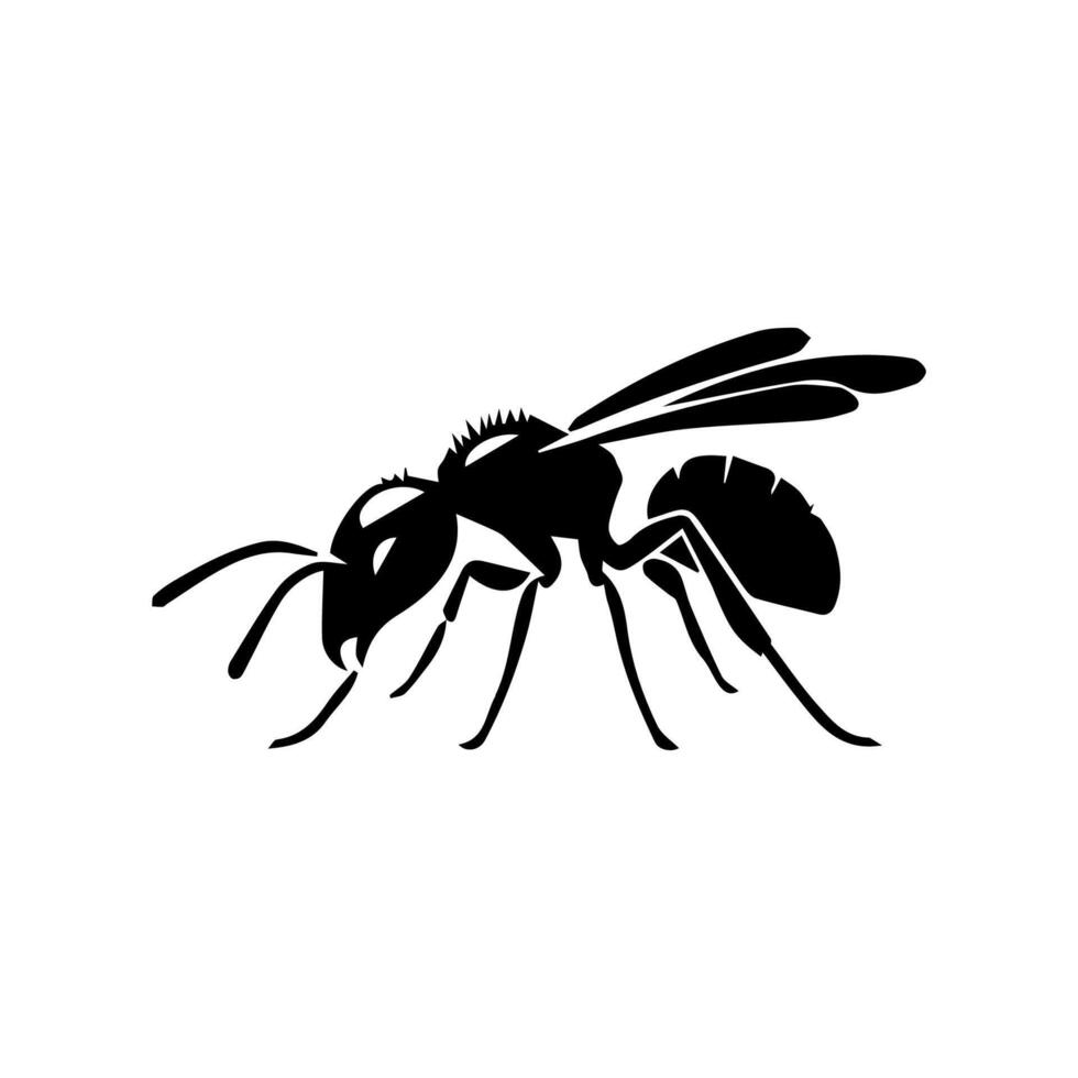 silhuetter av myror. fri vektor